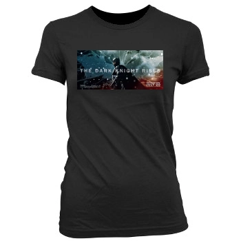 The Dark Knight Rises (2012) Women's Junior Cut Crewneck T-Shirt