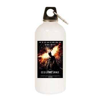 The Dark Knight Rises (2012) White Water Bottle With Carabiner