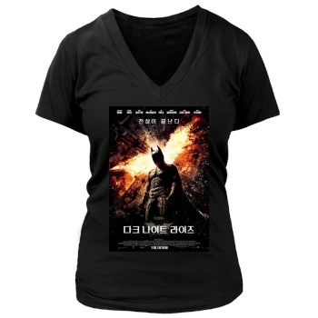 The Dark Knight Rises (2012) Women's Deep V-Neck TShirt