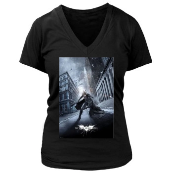 The Dark Knight Rises (2012) Women's Deep V-Neck TShirt