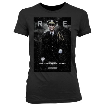 The Dark Knight Rises (2012) Women's Junior Cut Crewneck T-Shirt