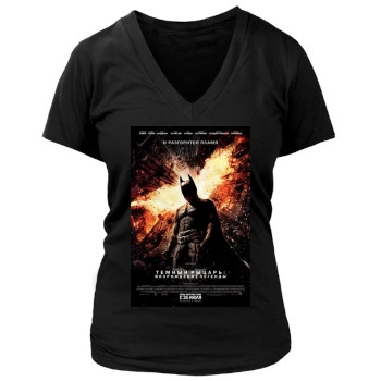 The Dark Knight Rises (2012) Women's Deep V-Neck TShirt