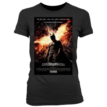 The Dark Knight Rises (2012) Women's Junior Cut Crewneck T-Shirt