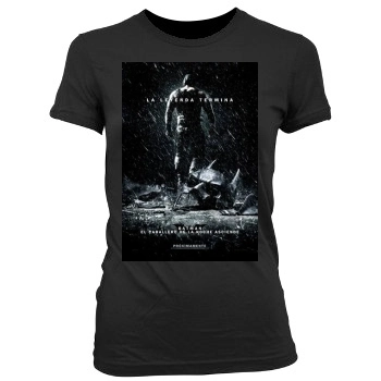 The Dark Knight Rises (2012) Women's Junior Cut Crewneck T-Shirt