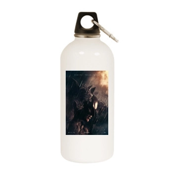 The Dark Knight Rises (2012) White Water Bottle With Carabiner