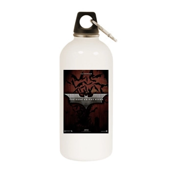 The Dark Knight Rises (2012) White Water Bottle With Carabiner