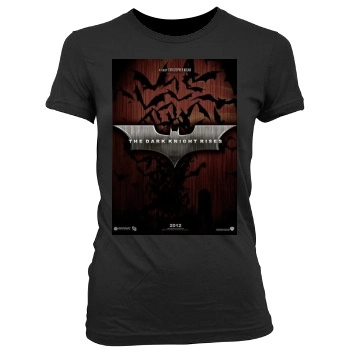 The Dark Knight Rises (2012) Women's Junior Cut Crewneck T-Shirt