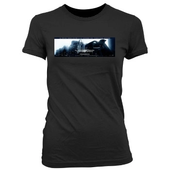 The Dark Knight Rises (2012) Women's Junior Cut Crewneck T-Shirt