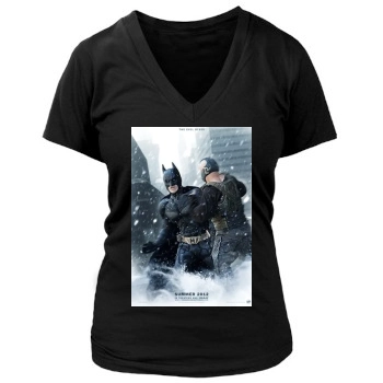 The Dark Knight Rises (2012) Women's Deep V-Neck TShirt