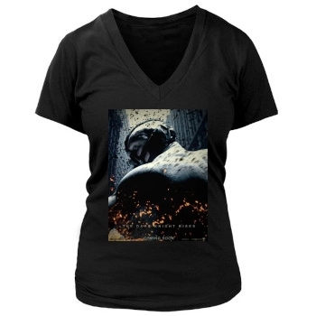 The Dark Knight Rises (2012) Women's Deep V-Neck TShirt