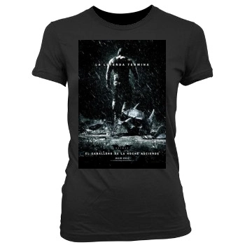 The Dark Knight Rises (2012) Women's Junior Cut Crewneck T-Shirt