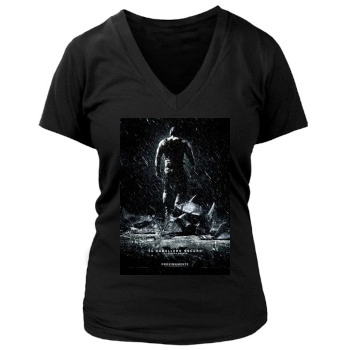 The Dark Knight Rises (2012) Women's Deep V-Neck TShirt