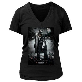 The Dark Knight Rises (2012) Women's Deep V-Neck TShirt