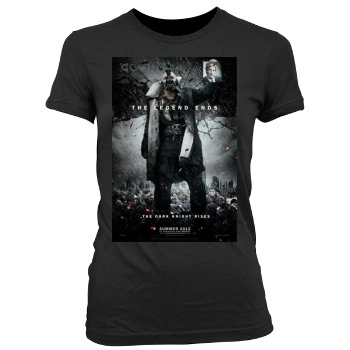 The Dark Knight Rises (2012) Women's Junior Cut Crewneck T-Shirt