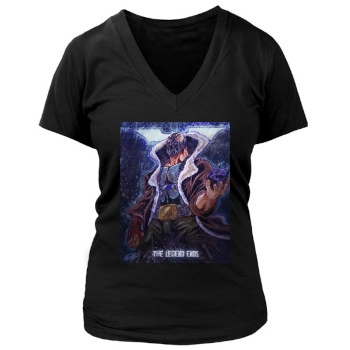 The Dark Knight Rises (2012) Women's Deep V-Neck TShirt