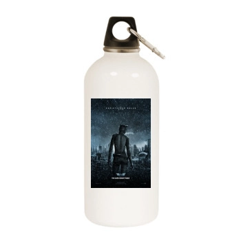 The Dark Knight Rises (2012) White Water Bottle With Carabiner