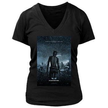 The Dark Knight Rises (2012) Women's Deep V-Neck TShirt