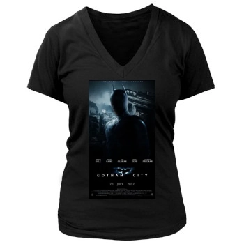 The Dark Knight Rises (2012) Women's Deep V-Neck TShirt