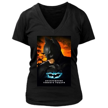 The Dark Knight Rises (2012) Women's Deep V-Neck TShirt