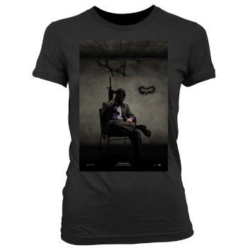 The Dark Knight Rises (2012) Women's Junior Cut Crewneck T-Shirt