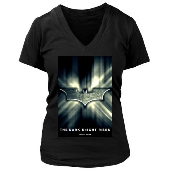 The Dark Knight Rises (2012) Women's Deep V-Neck TShirt