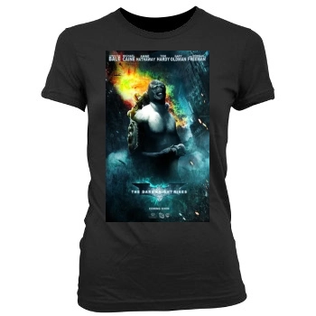 The Dark Knight Rises (2012) Women's Junior Cut Crewneck T-Shirt