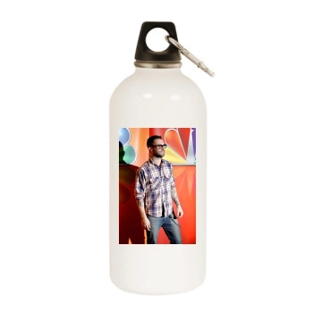 Adam Levine White Water Bottle With Carabiner