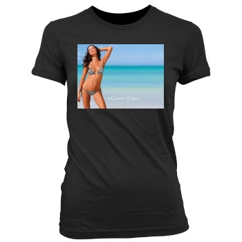 Adriana Lima Women's Junior Cut Crewneck T-Shirt