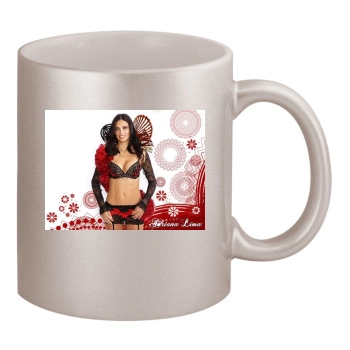 Adriana Lima 11oz Metallic Silver Mug