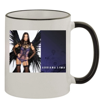 Adriana Lima 11oz Colored Rim & Handle Mug