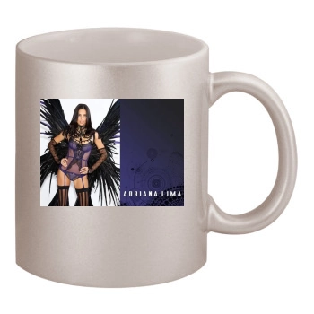 Adriana Lima 11oz Metallic Silver Mug