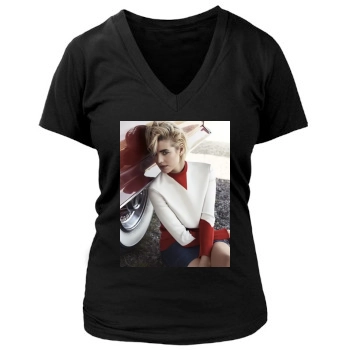 Agyness Deyn Women's Deep V-Neck TShirt