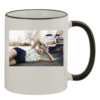 Agyness Deyn 11oz Colored Rim & Handle Mug