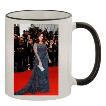 Aishwarya Rai 11oz Colored Rim & Handle Mug