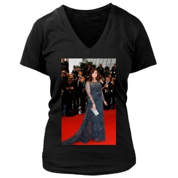 Aishwarya Rai Women's Deep V-Neck TShirt