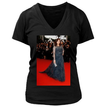 Aishwarya Rai Women's Deep V-Neck TShirt