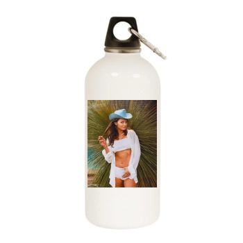 Ali Landry White Water Bottle With Carabiner