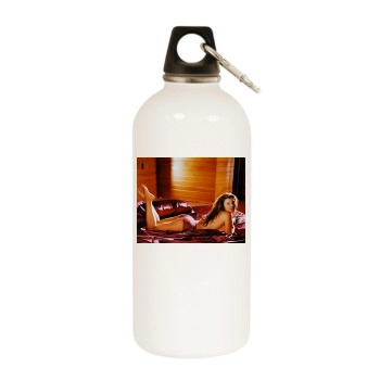 Ali Landry White Water Bottle With Carabiner