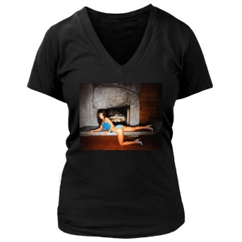 Ali Landry Women's Deep V-Neck TShirt