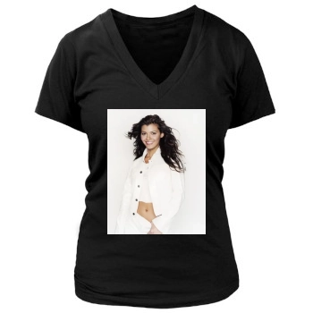 Ali Landry Women's Deep V-Neck TShirt