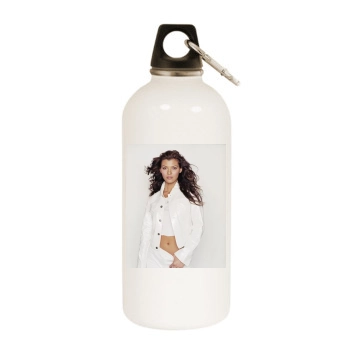 Ali Landry White Water Bottle With Carabiner