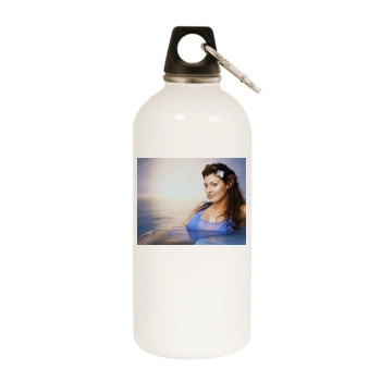 Ali Landry White Water Bottle With Carabiner