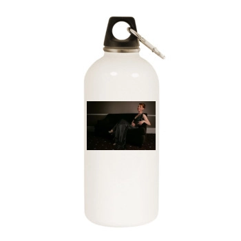 Alicia Witt White Water Bottle With Carabiner