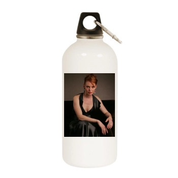 Alicia Witt White Water Bottle With Carabiner