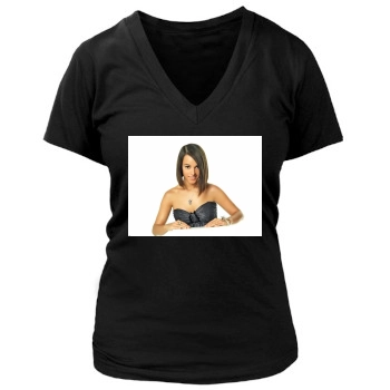 Alizee Women's Deep V-Neck TShirt