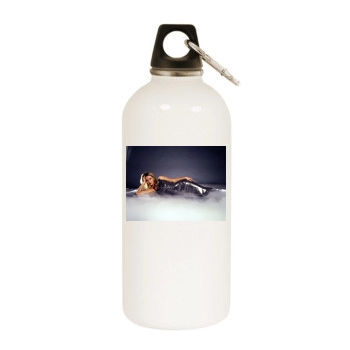 Amanda Holden White Water Bottle With Carabiner