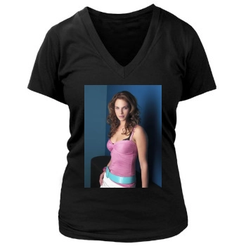 Amanda Righetti Women's Deep V-Neck TShirt