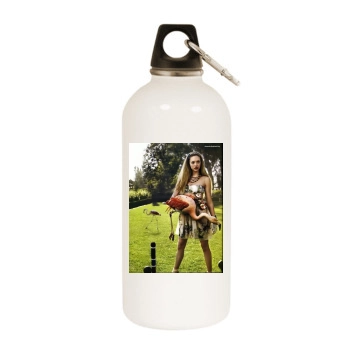 Amanda Seyfried White Water Bottle With Carabiner