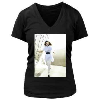 Amanda Seyfried Women's Deep V-Neck TShirt