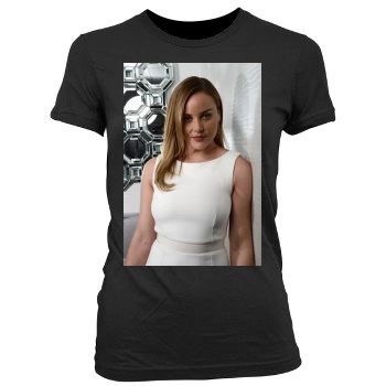 Abbie Cornish Women's Junior Cut Crewneck T-Shirt